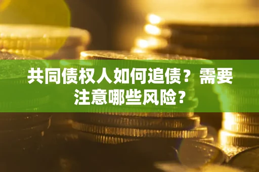北京共同债权人如何追债？需要注意哪些风险？