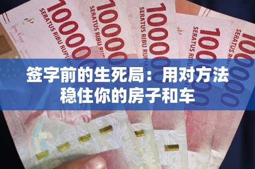 北京签字前的生死局：用对方法稳住你的房子和车