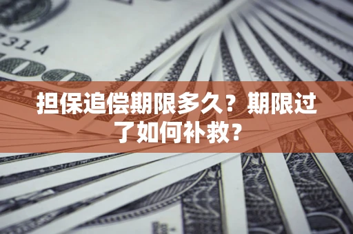 北京担保追偿期限多久？期限过了如何补救？