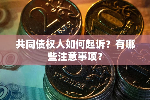 北京共同债权人如何起诉？有哪些注意事项？